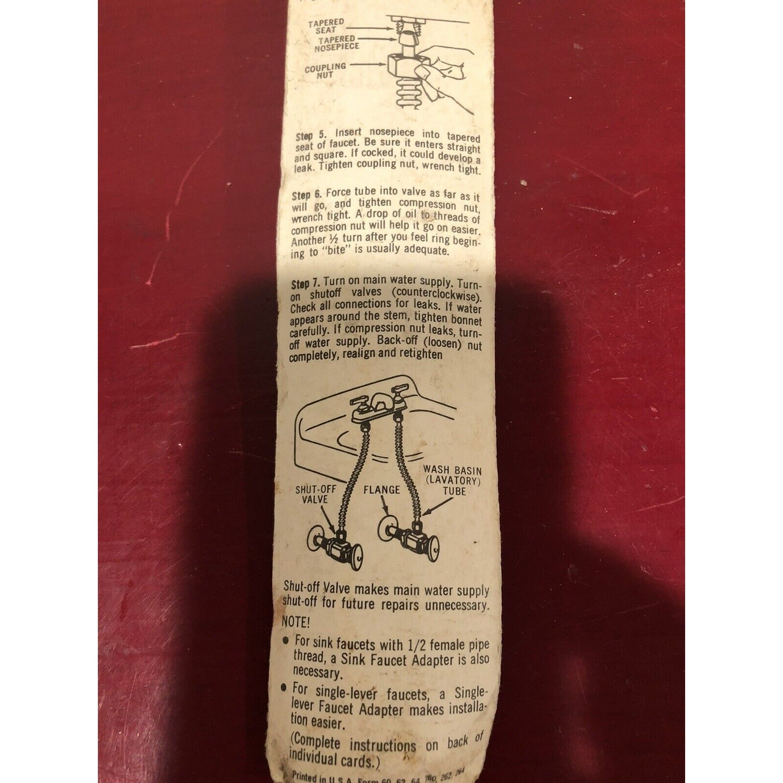 Basin Supply Tube 3/8 OD” x 12″ 2 Pack Plumb Shop PS60