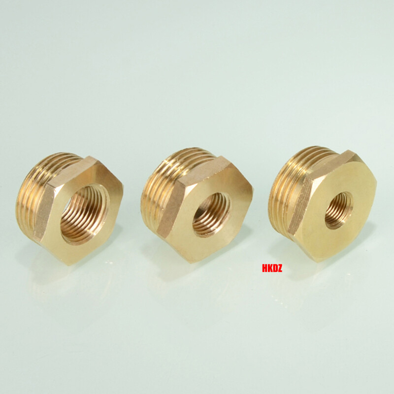 1/8″ ~1″ BSP Brass Reducing Hexagon Thread Fittings Bush Male To Female Adaptor