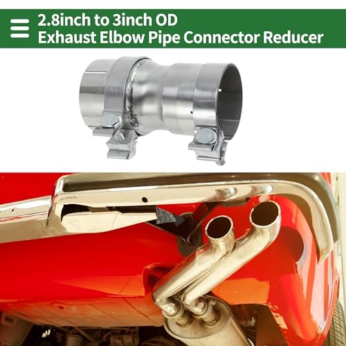 Mandrel Exhaust Bend Elbow Concentric Reducer 304 Stainless 2.75″ OD to 3″ OD