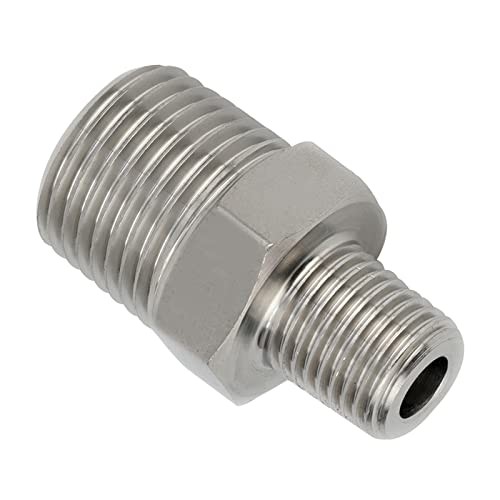 Yoebor Stainless Steel 304 Reducing Hex 1″ Mnpt x 3/8″ Mnpt 1 Reducing Nipple