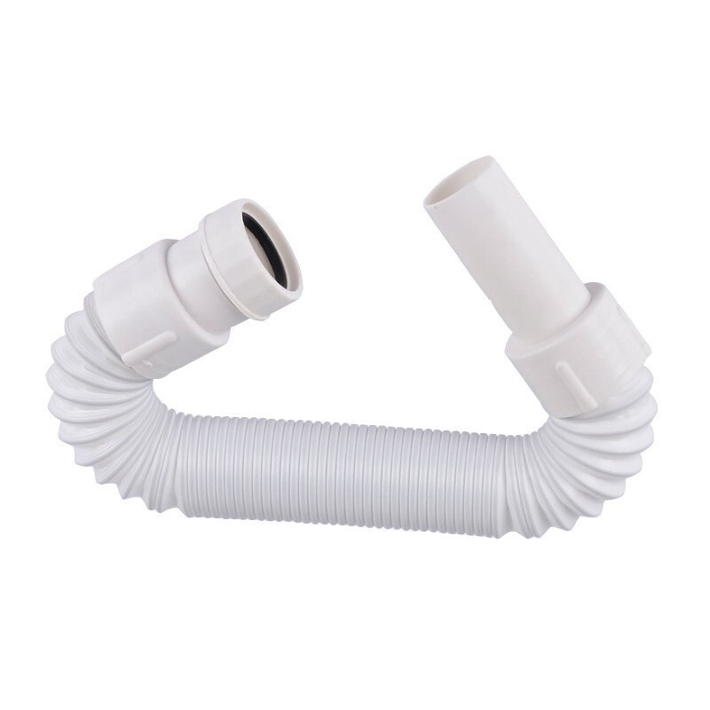 Kitchen Flexible Waste Trap Drainage Pipe Connector Bathroom Basin Shower Pipe