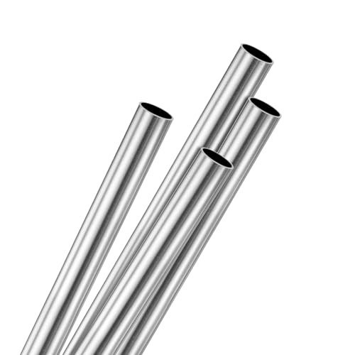 4-Pack 250mm 36 Stainless Steel Tube, 8mm OD 0.5mm Wall 8mm x 0.5mm x 250mm 1
