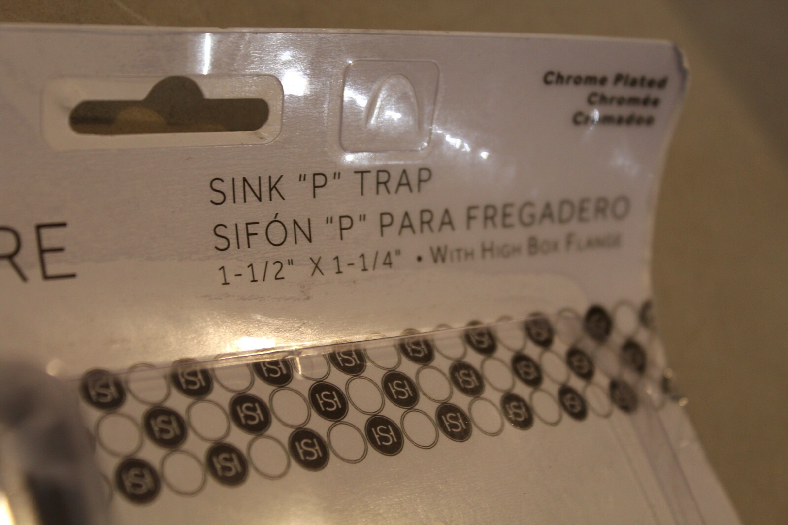 Signature Hardware 1-1/2 x 1-1/4 in. Brass P-Trap in Polished Chrome