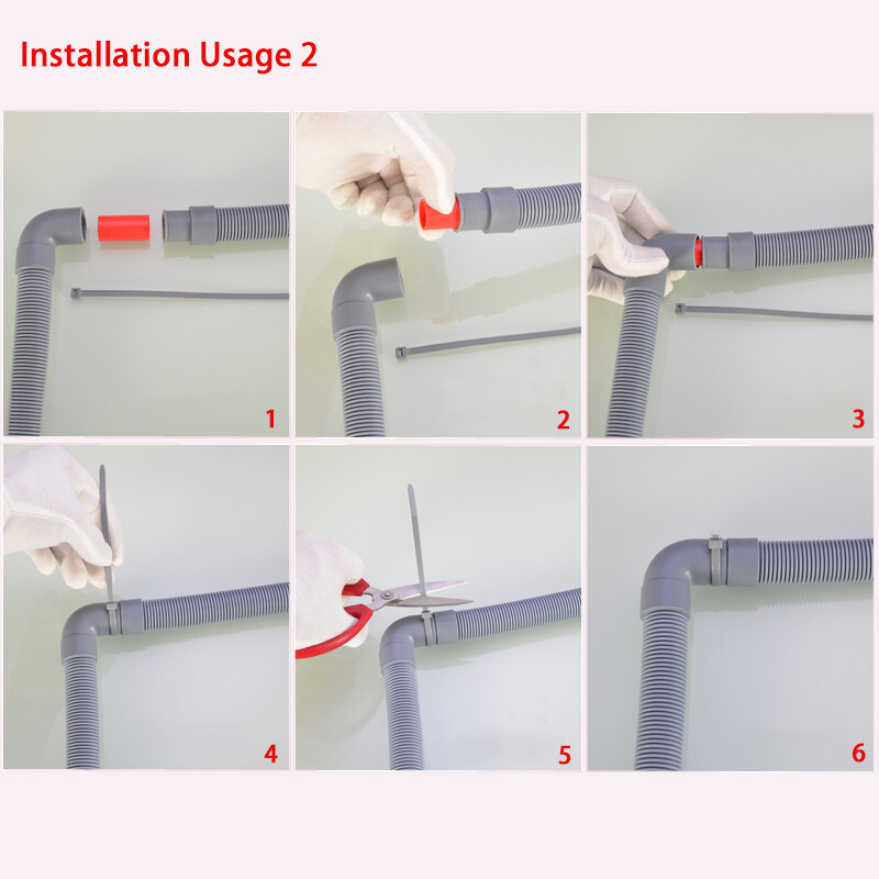 Washing Machine Drain Hose Extension Pipe Sewer Outlet Tube 1.5/2/3/4 Metre
