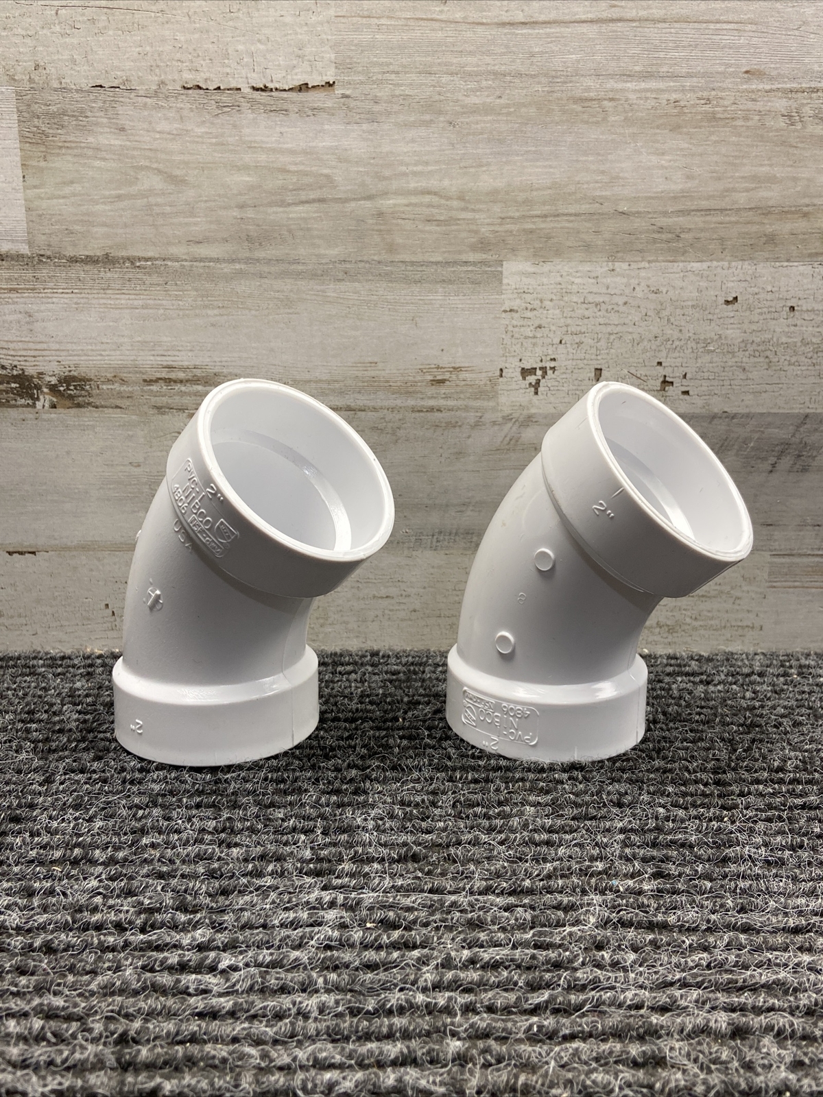 NOS Lot of 2 Nibco PVC Elbow 45-Degree 2″ 4806