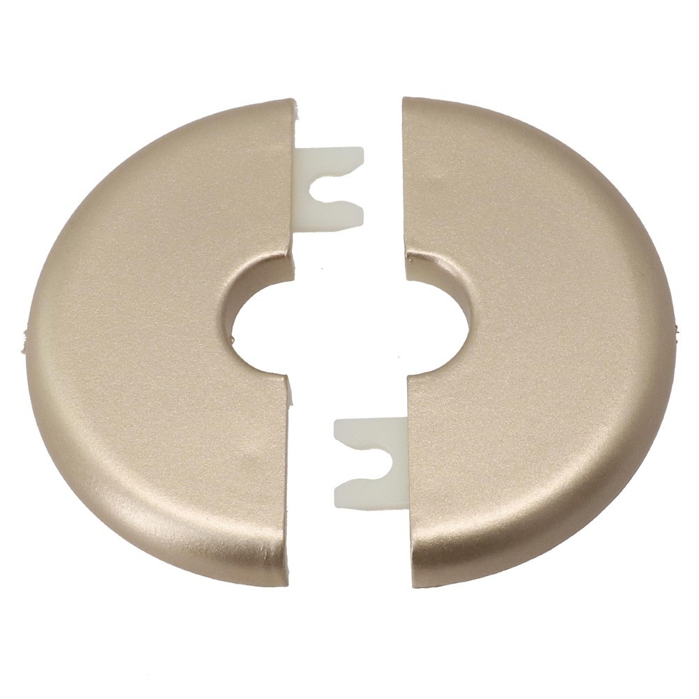 2Pcs Plastic Radiator Pipe Covers Collar White/Black/Silver/Gold Dia.15mm 70mm