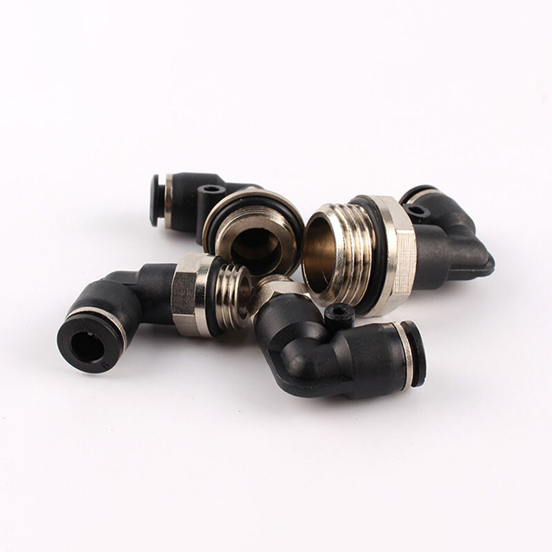 Pneumatic Push In Fitting Air Water Pipe – 90° Male Elbow Stud 3/4/5/6/8/10 mm