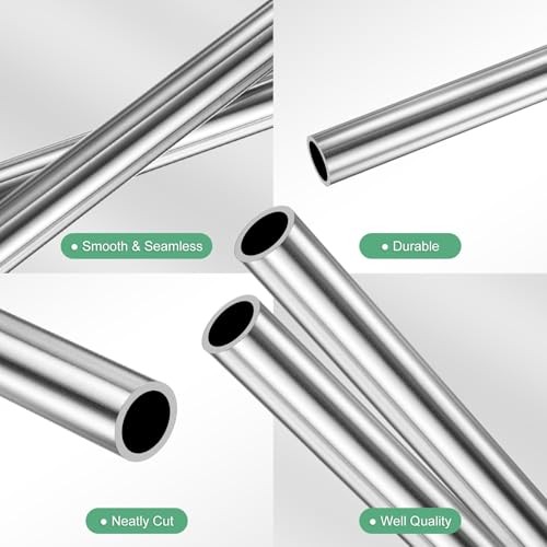 -Pack50mm 316 Stainless Steel Tube, 9mm OD 1mm Wall 9mm x 1mm x 250mm 2