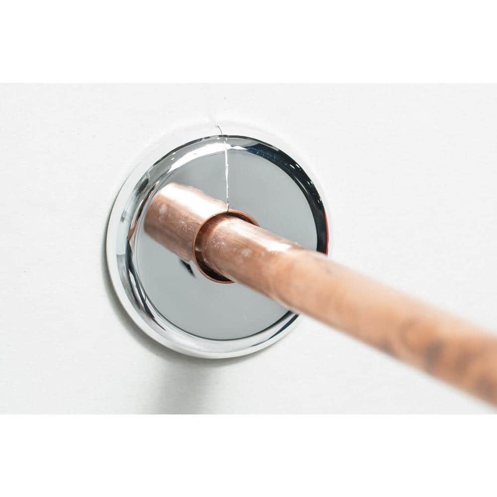 1/2 in. x 2.5 in. Copper Tube Chrome-Plated Floor and Ceiling Plate (20-Pack) NE