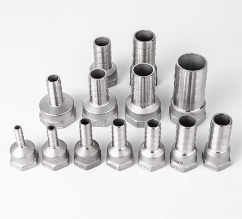BSP 1/4″-2″ Female Thread Fitting x Barb Hose Tail End Connector Stainless Steel