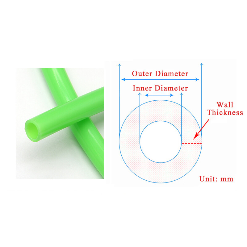 Fruit Green Silicone Tube Food Grade Beer Milk Hose Pipe Soft Rubber 4mm-6mm