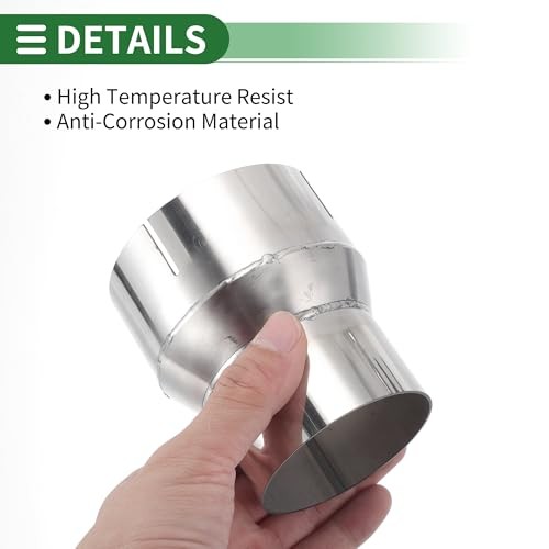 Mandrel Exhaust Bend Elbow Concentric Reducer T304 Stainless 2.75″OD to 3.5″OD