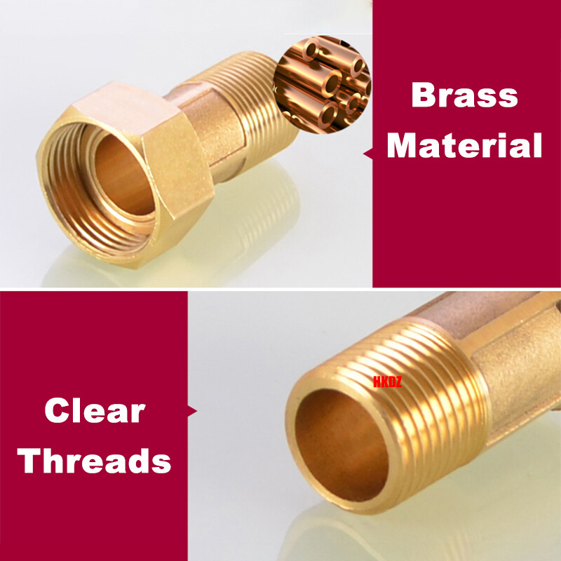 Brass Pipe Fittings Water Meter Pump Adapters BSP Male/Female Thread Connectors