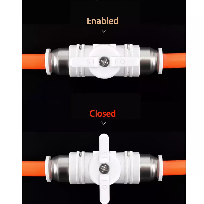 Water Fed Pole Control Valve Push Fit For 4mm~16mm Hoses Push Fit Tap Pneumatic