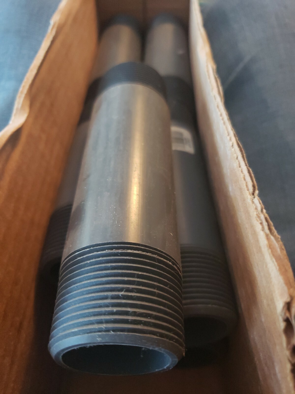 PVC ~ Nipple MNPT 1-1/4″ X 6″ Nipple MPT NPT SCH80 PVCI Thread PVC Pipe, 212060R