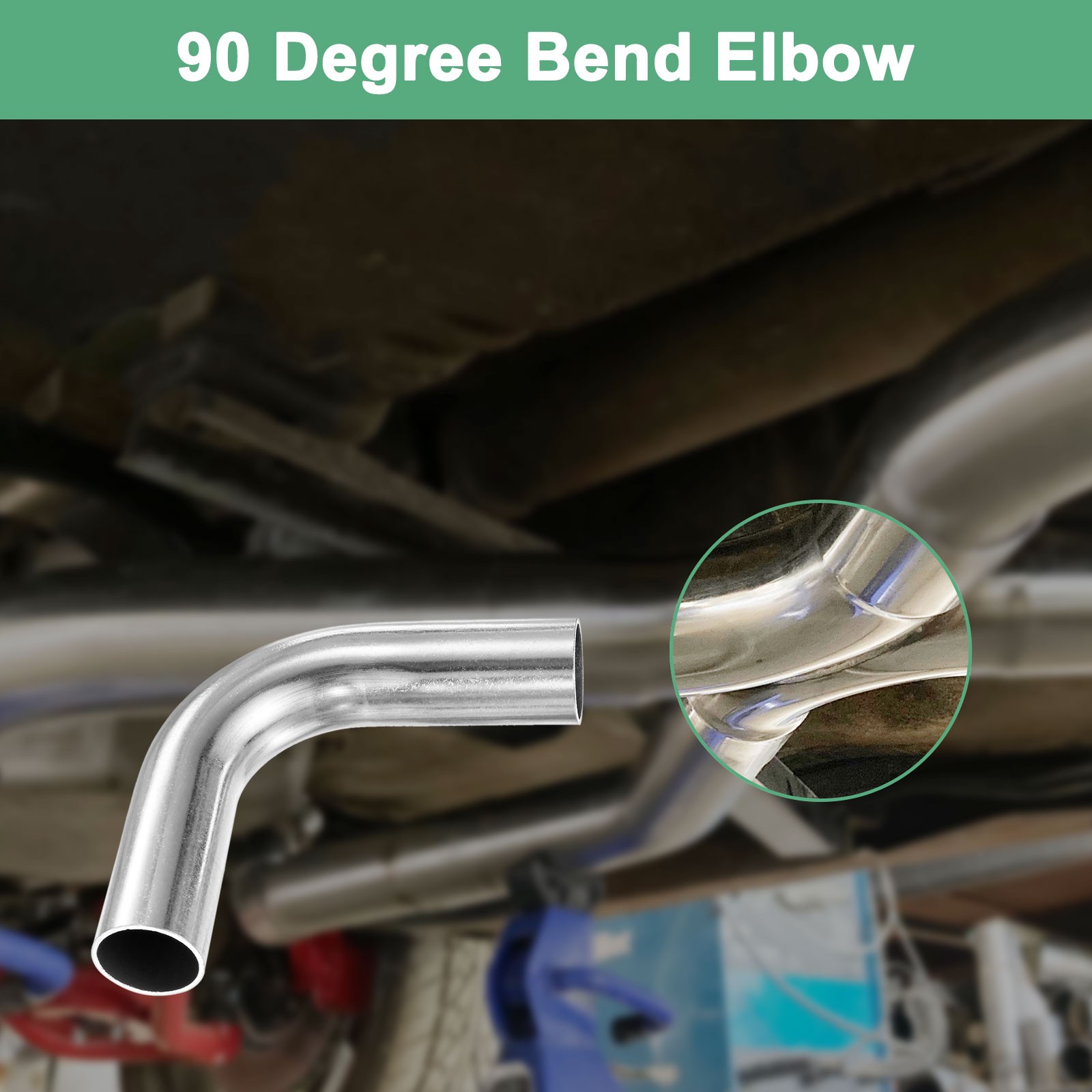 OD 1 Inch 90 Degree Mandrel Bend Elbow, Thicken 1.5 mm Height 100 mm