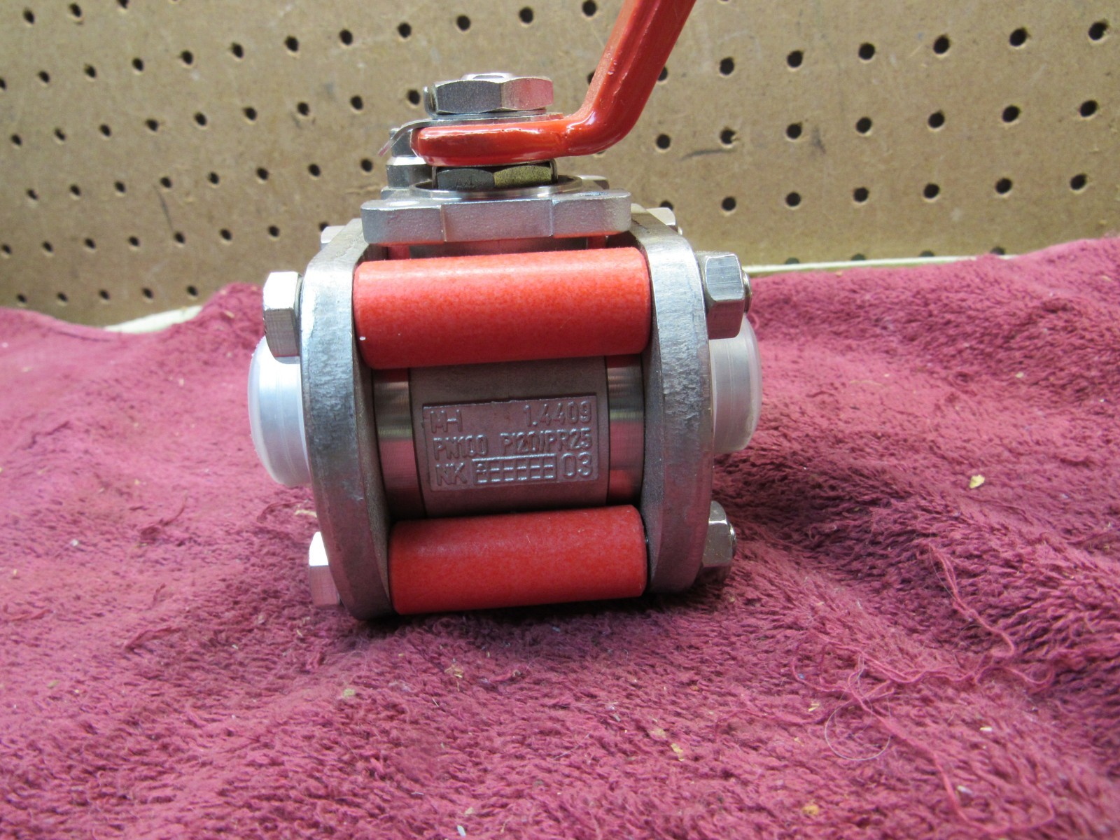 MECA-INOX PN100 PI20/PR25 HF 8505 SS BALL VALVE SHUTOFF MH 1.4409