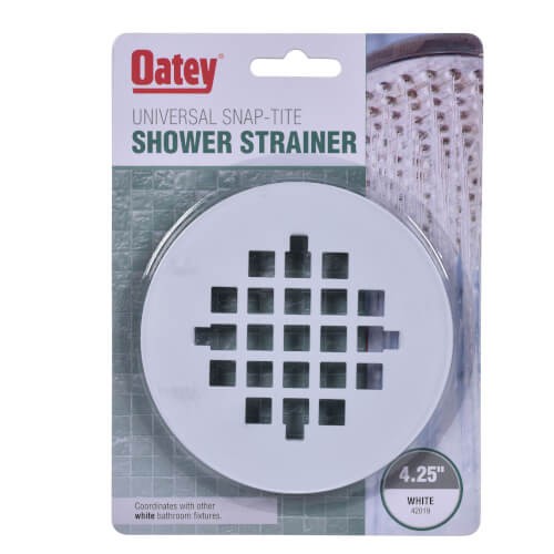 Oatey 42019 4-1/4″ Universal Snap-Tite Strainer White