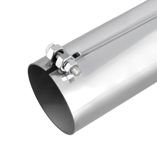 2Pack 2.25 Inch Turn Down Exhaust Tip, Stainless Steel Exhaust Pipe Tip for