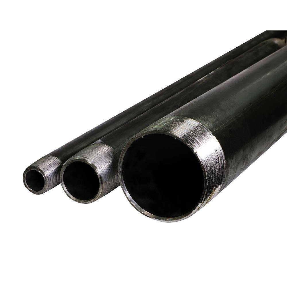 1 In. X 2.5 Ft. Black Steel Pipe (5-Pack)