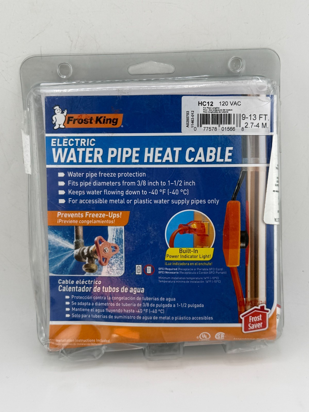 Frost King 12 ft. Electric Heat Cable Kit HC12A