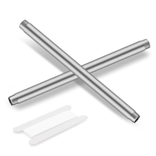 1/”x1″ 304 Stainless Steel Pipe, 1/” NPTx 1/” NPT Male Threaded 12 Inch 2