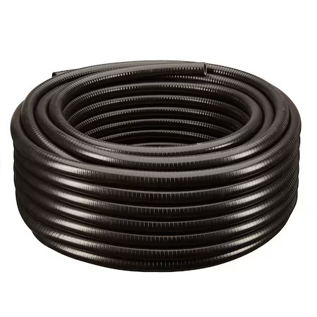HYDROMAXX BF100025 1″x25Ft Black Flexible PVC Pipe