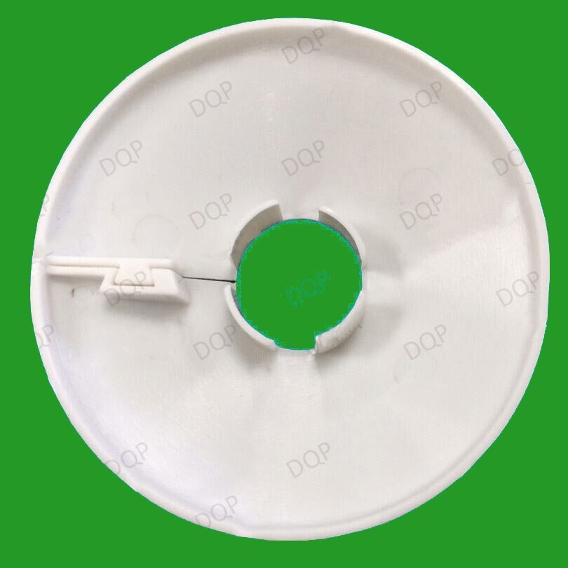 10x White Plastic Radiator Pipe Collars, For 15mm Pipes Easy Fit Flooring Covers