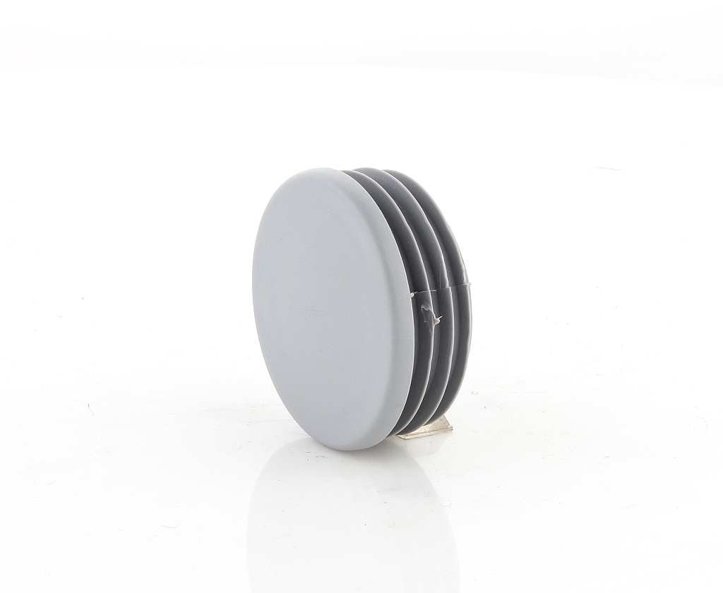 10x Round Lamellar Plug 22mm Round Plug Grey End Caps Plastic