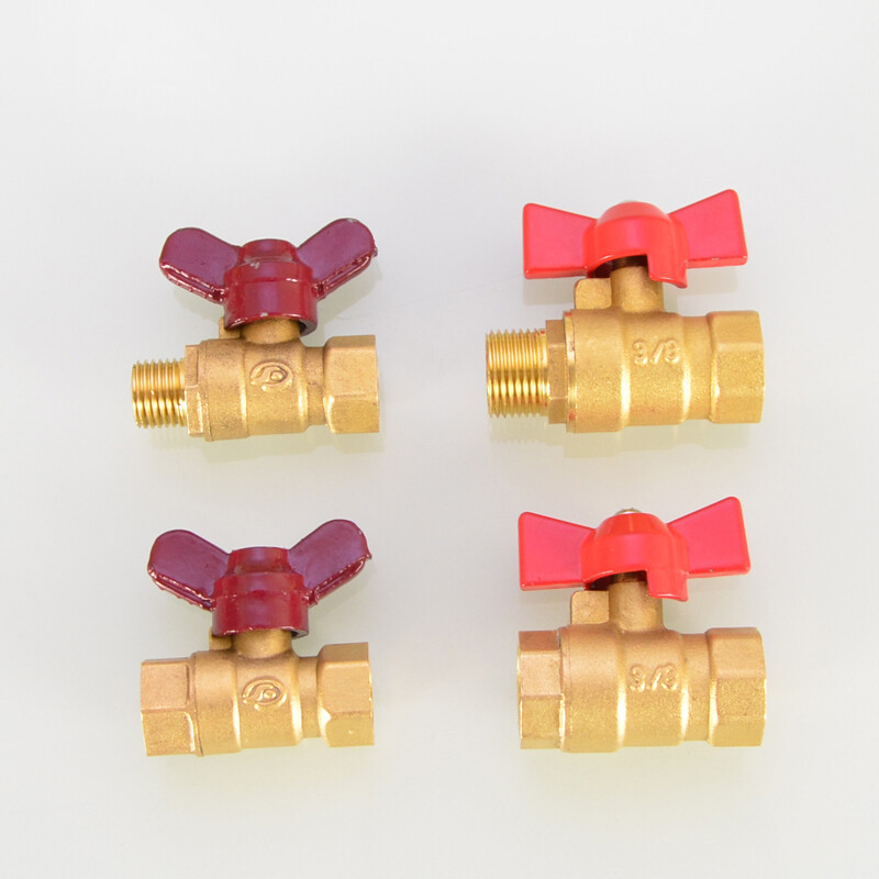 Brass Ball Valve Butterfly Handle Female/Male Pipe Valve 1/4“ 3/8“ For Gas Water