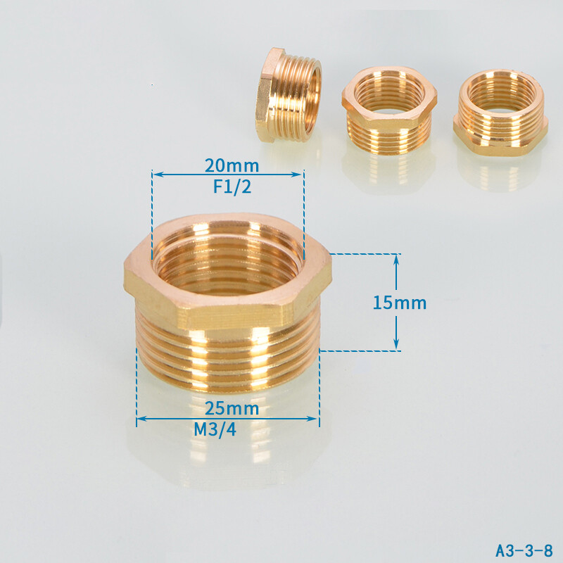 1/4″ – 1″ BSP Male x Female Brass Pipe Fittings Reducing Bush Adapter Connector