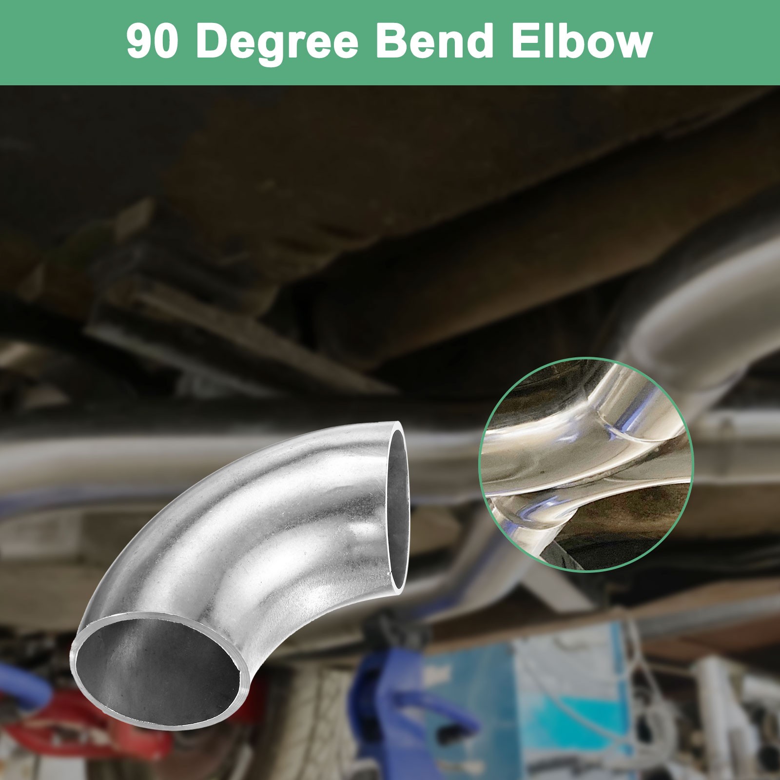 4-Pack OD 1.3 Inch 90 Degree Mandrel Bend Elbow, Thicken 1.5 mm Height 54 mm