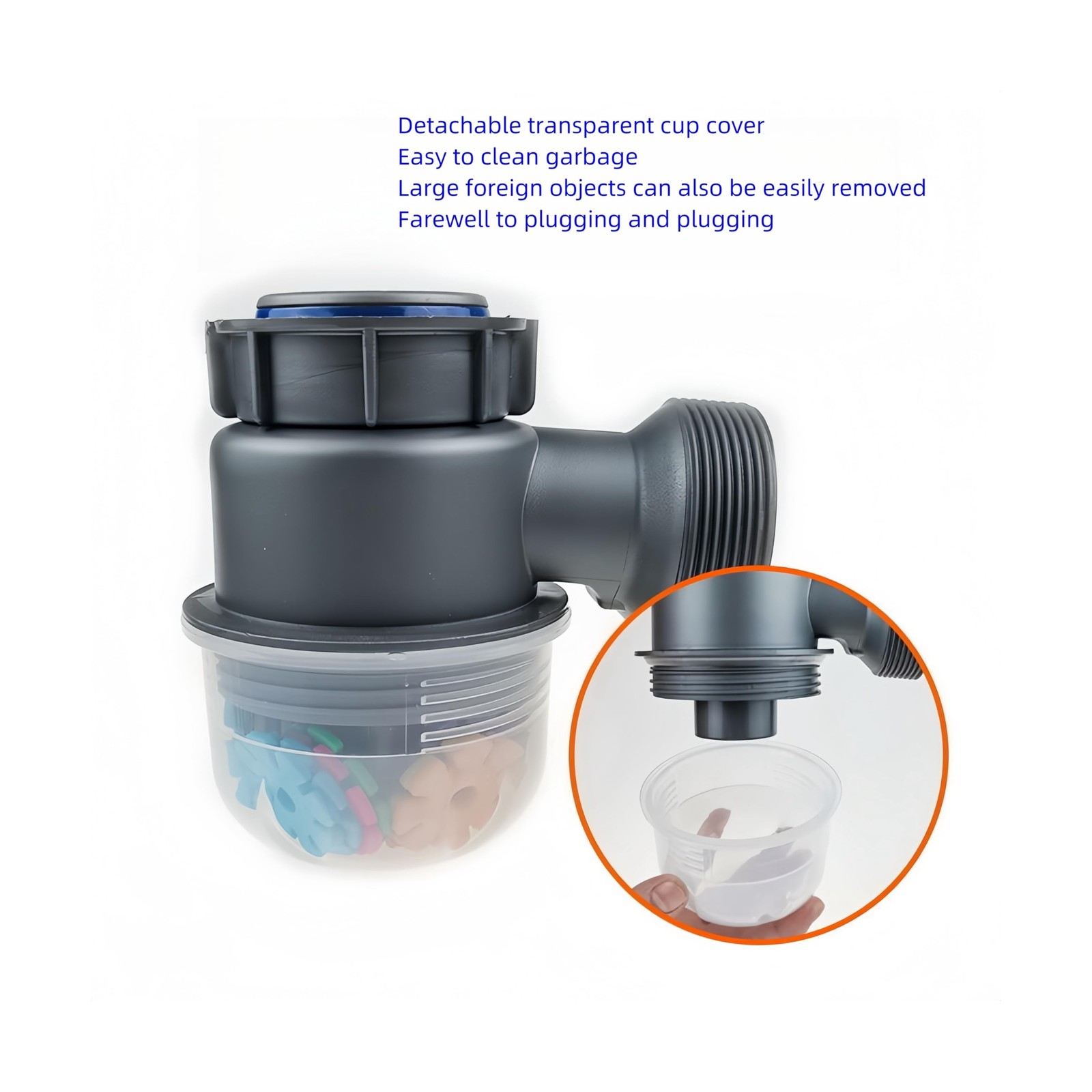 One Sink Kitchen Drainage Kit Space Saving Flexible Drain Pipe Flex… Fast Ship