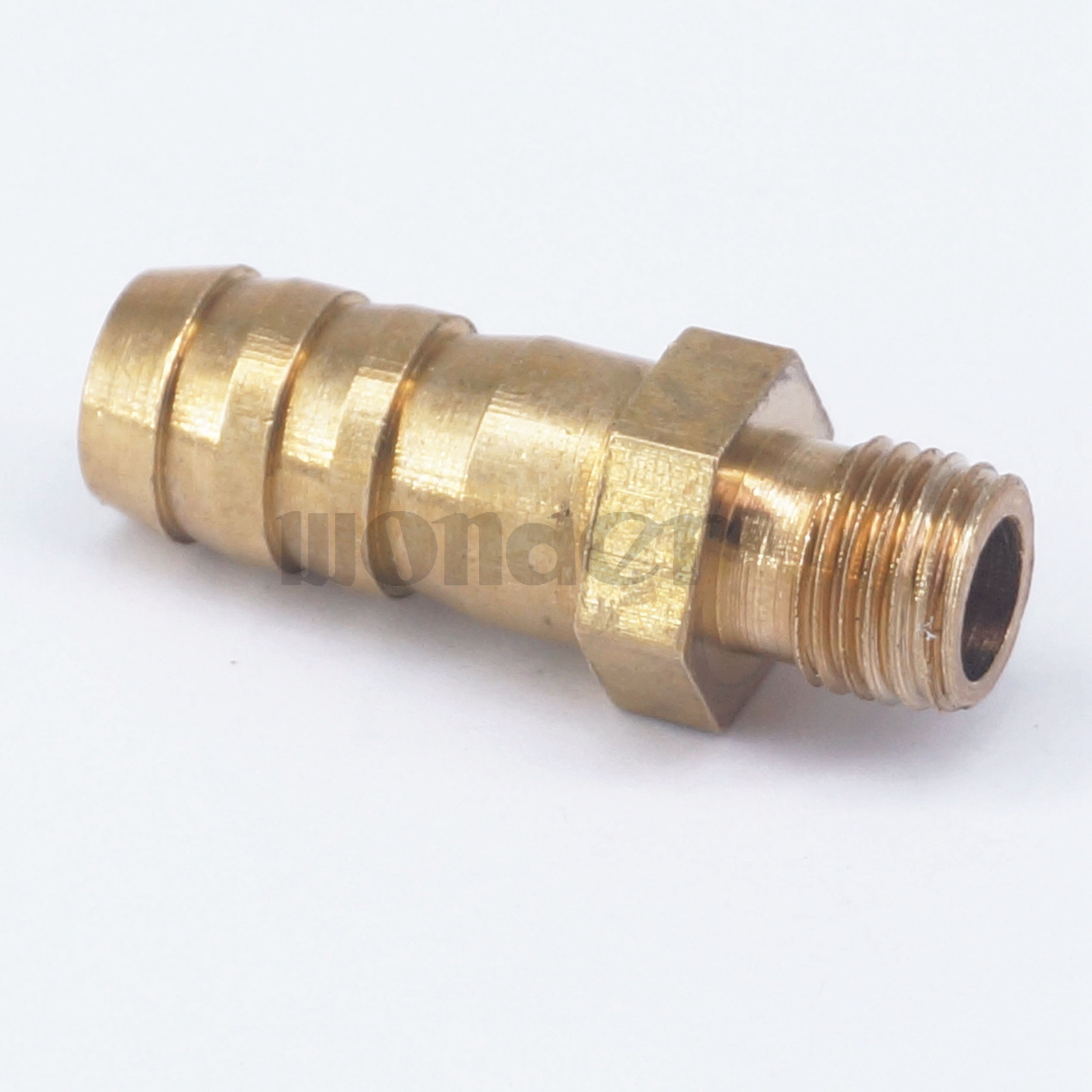5pcs Hose Barb 10mm- M10*1mm Metric Male Brass Splicer Adapter Pipe Fittings