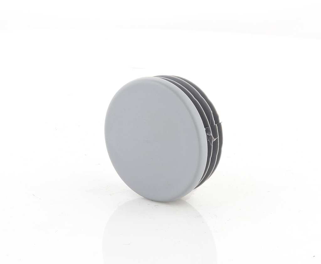 10x Round Lamellar Plug 22mm Round Plug Grey End Caps Plastic
