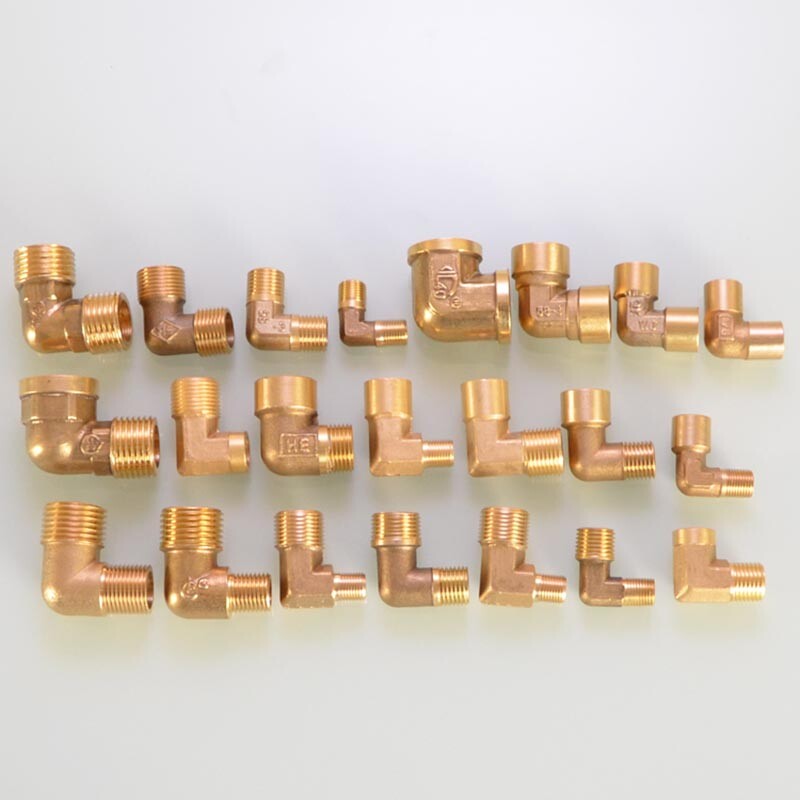Brass BSP Male/Female Thread 90° Right Angle Elbow Coupler Fitting Adapter M-F
