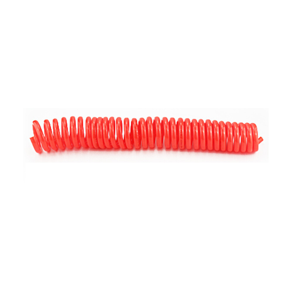 Flexible PU Recoil Coil Spring Hose Tube Orange For Compressor Air Tool
