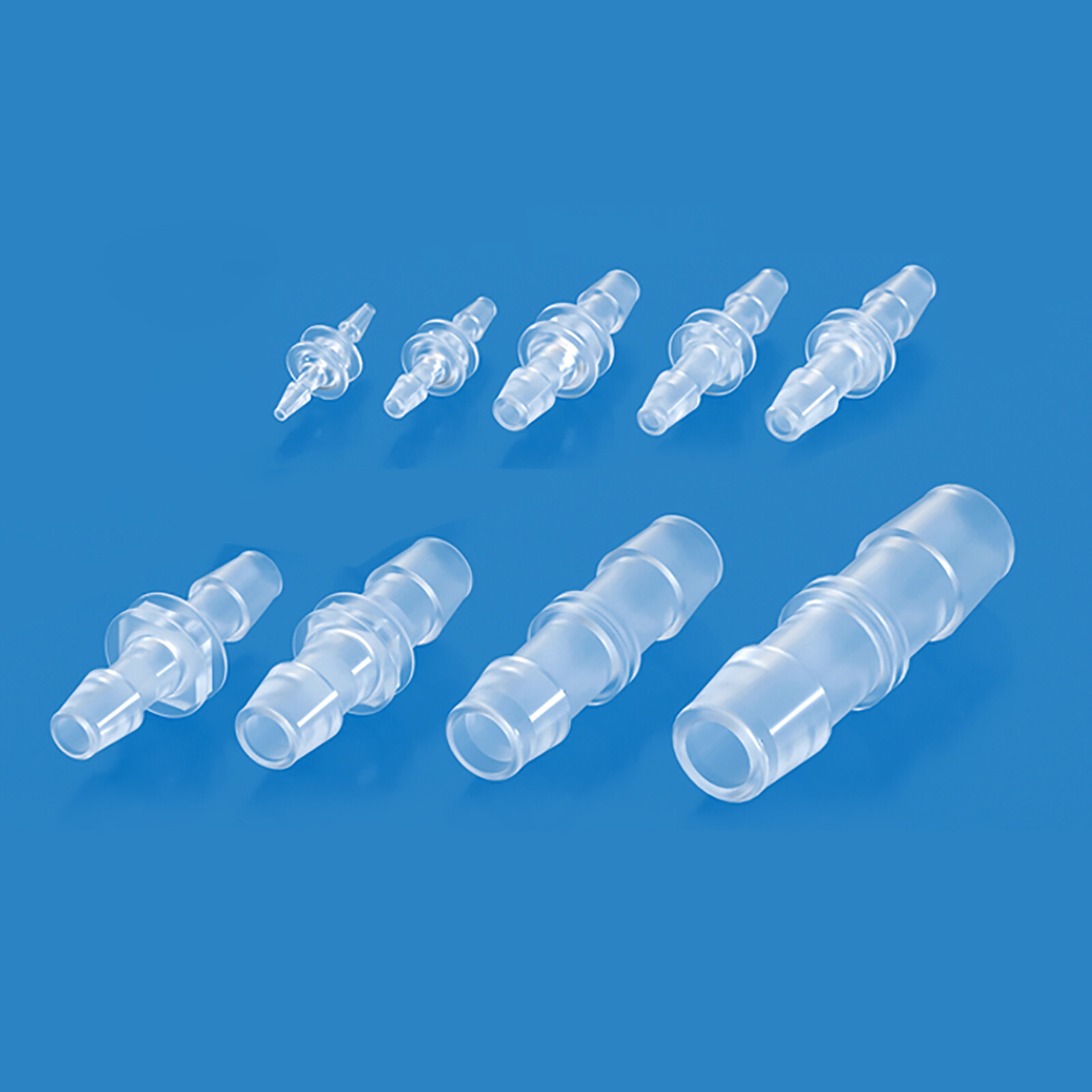 1.6mm-10mm Straight Plastic Hose Joiner Barbed Connectors Air Fuel Water Tubing