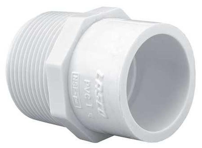 PVC Pipe Reducer Fitting – 3/4 Inch MNPT Male x 1/2 3/4″MNPT x 1/2″ Slip Socket