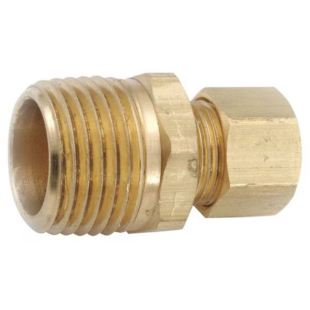 Zoro Select 700068-0806 1/2″ Compression X Mnpt Low Lead Brass Connector,