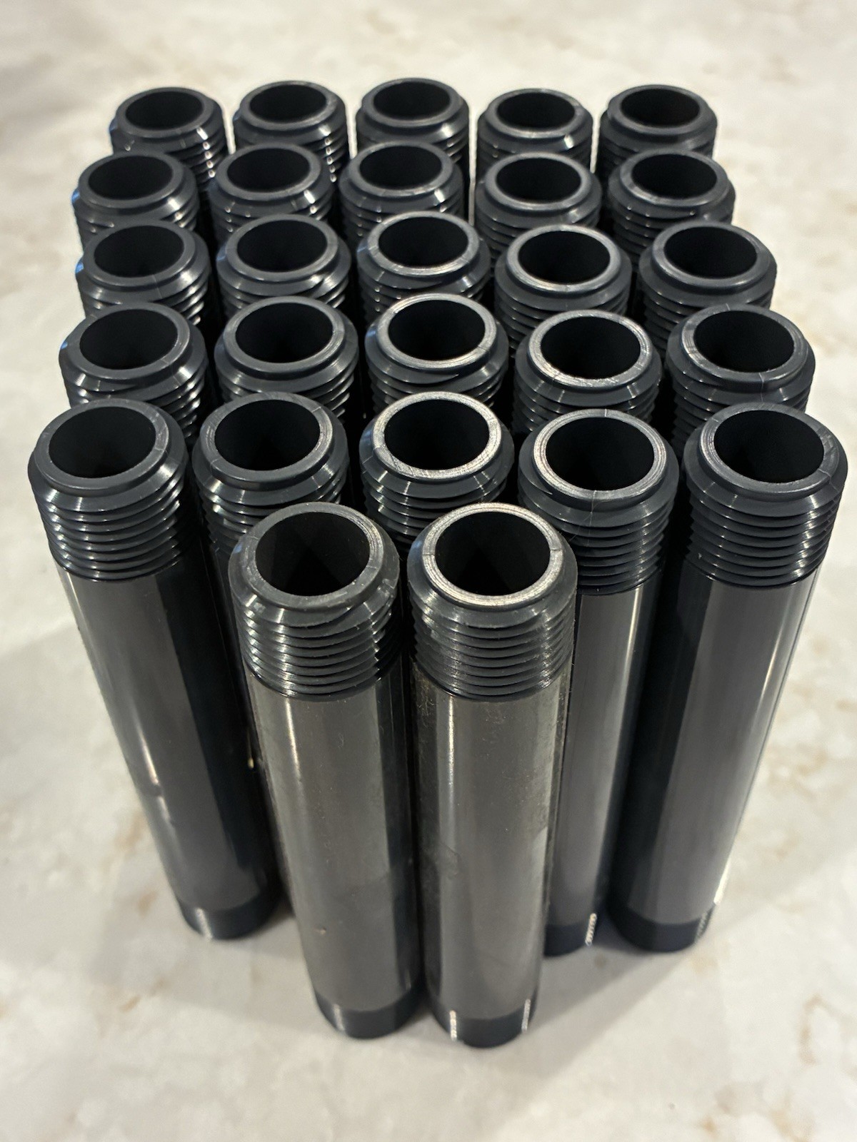 (27 PCS) PVC Nipples 1/2” MNPT x 5” MNPT SCH80 PVC Pipe