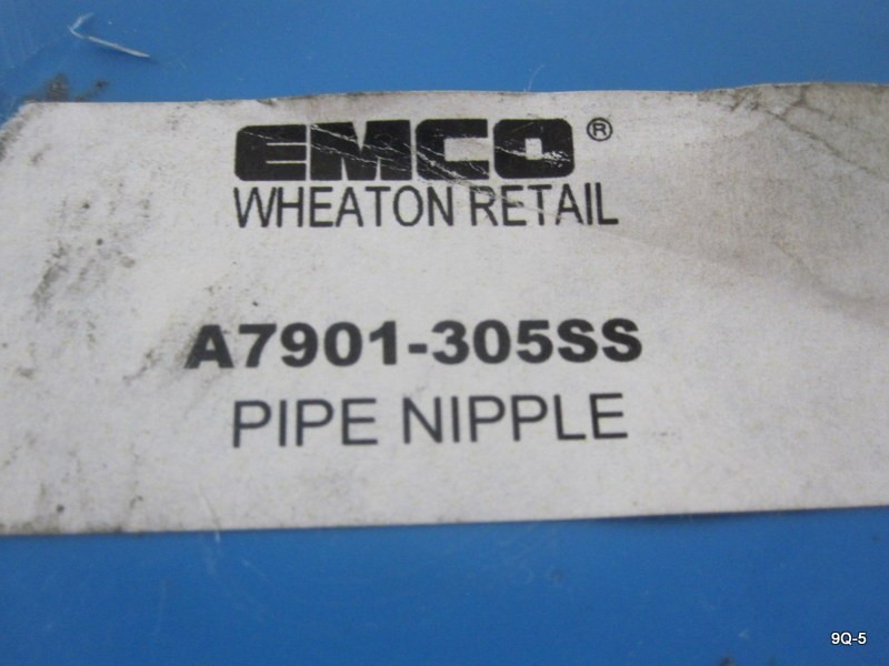 2 Pack EMCO A7901-006 4.5″ x 6″ Pipe Nipple 305 Stainless Steel W/Welded Collar
