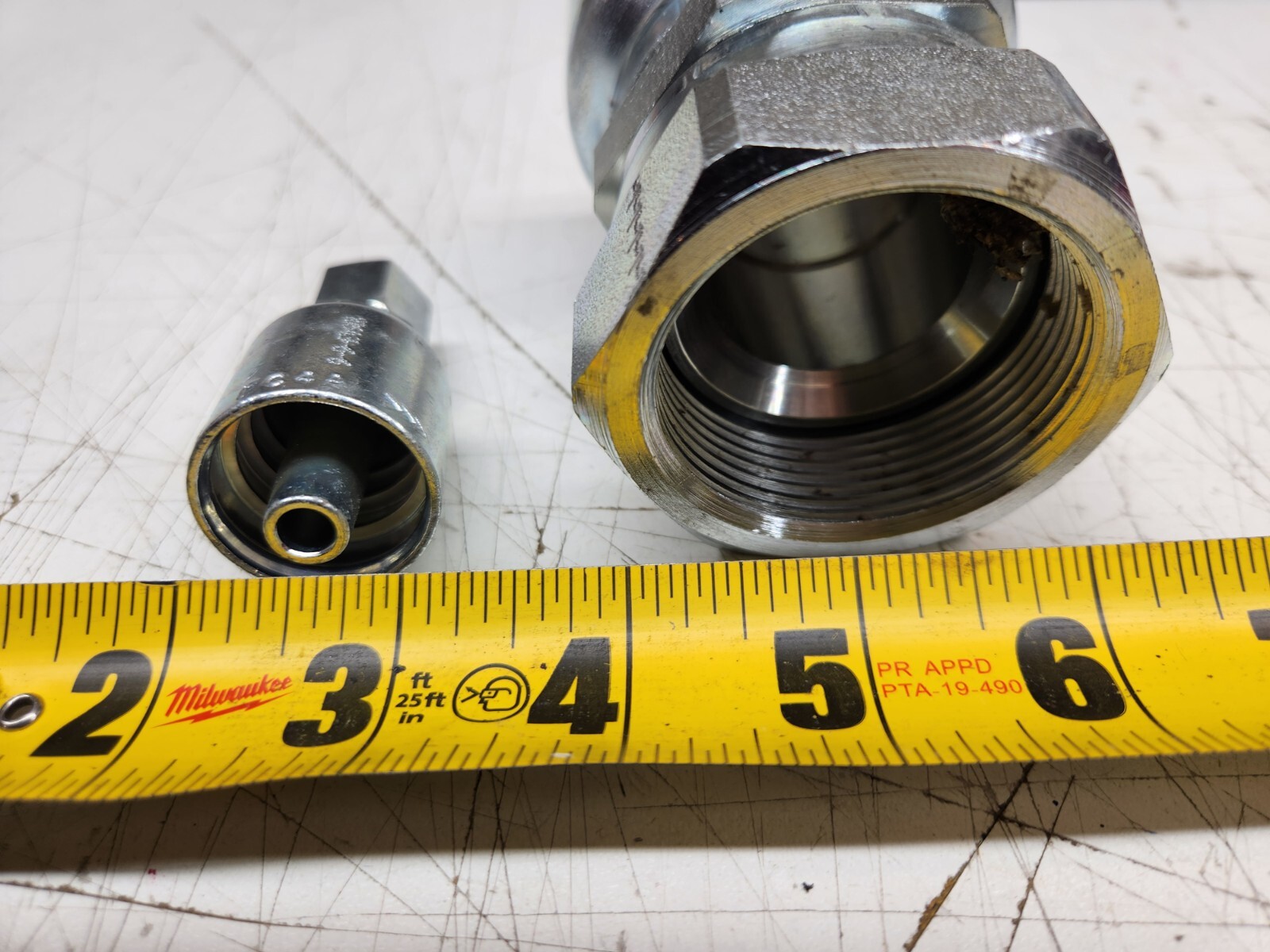 Various Sizes of Parker 10643 Straight Hydraulic Hose Crimp x Female JIC Fitting