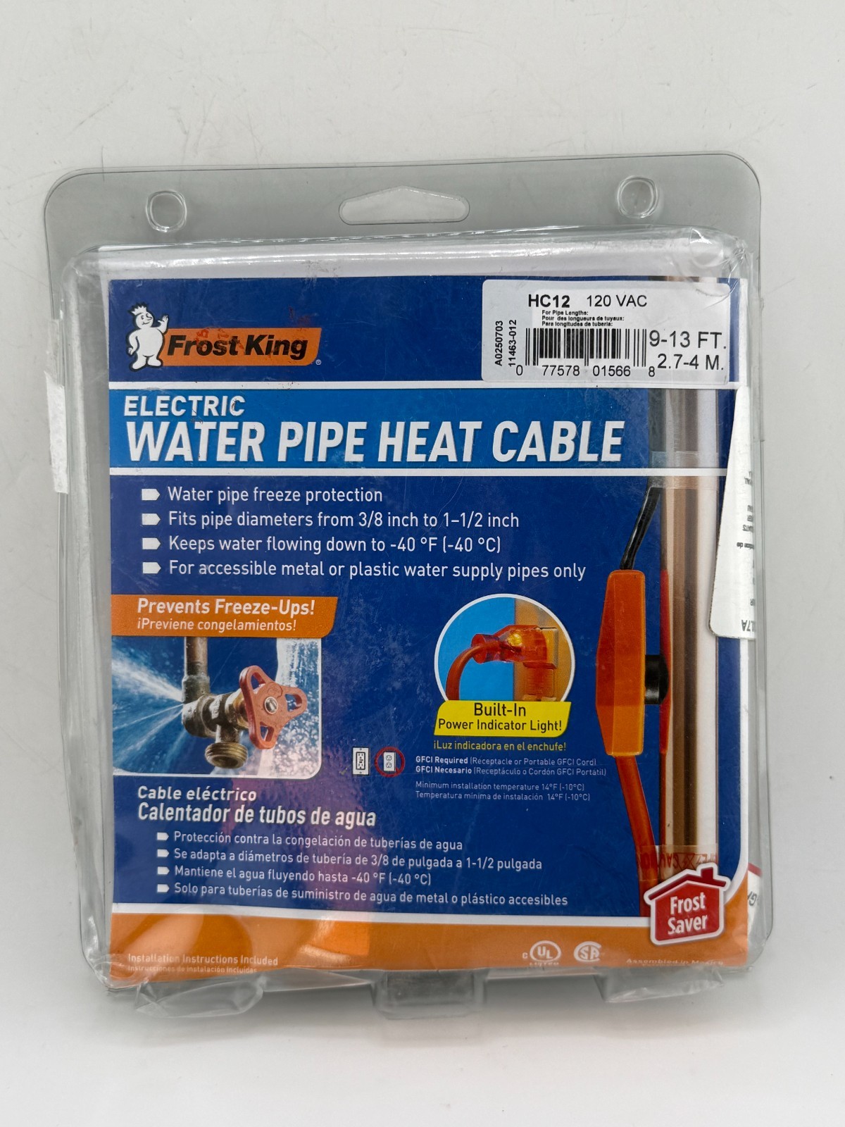Frost King 12 ft. Electric Heat Cable Kit HC12A