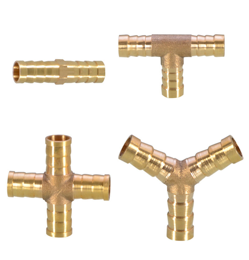 Brass Pipe Fitting Brass Barbed Hose Joiner Splitter Connector Various Type