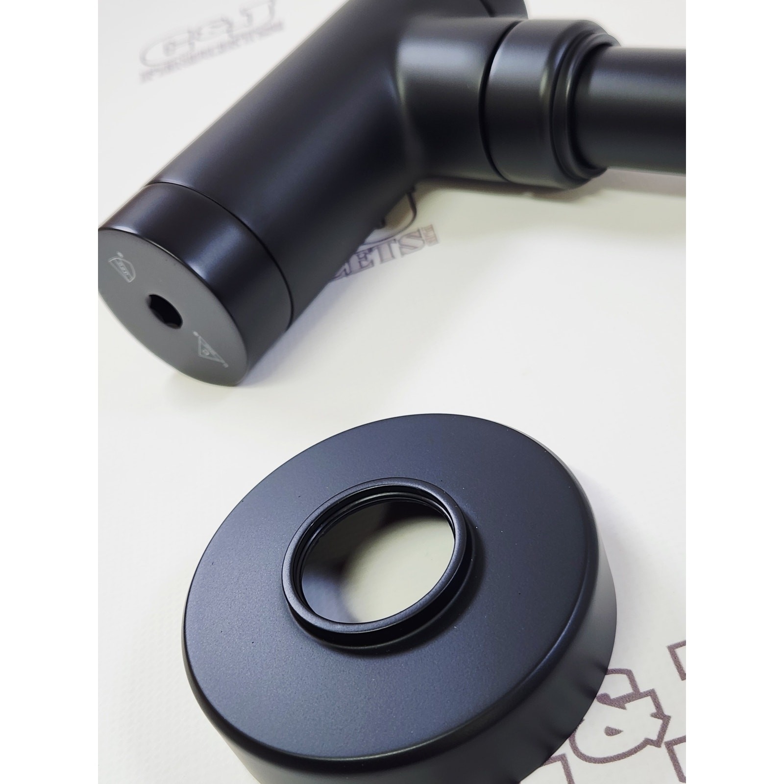 DXV D35700030.243 Modulus Round Brass Bottle P-Trap – Matte Black