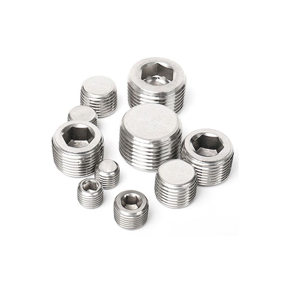 M5 1/8″ 1/4″ 3/8″ 1/2 Female Pipe Countersunk Plug Iron Internal Hex Head Socket