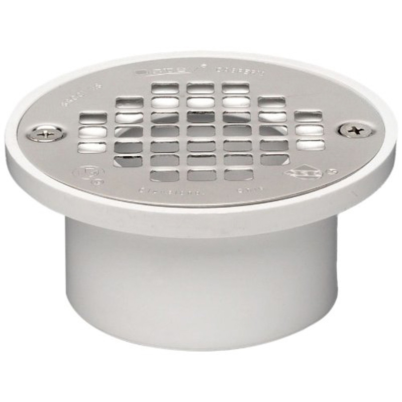 Oatey 43580 Drain 2-3 ABS Short GP 43580 with 4 SS Screw-Tite Strainer