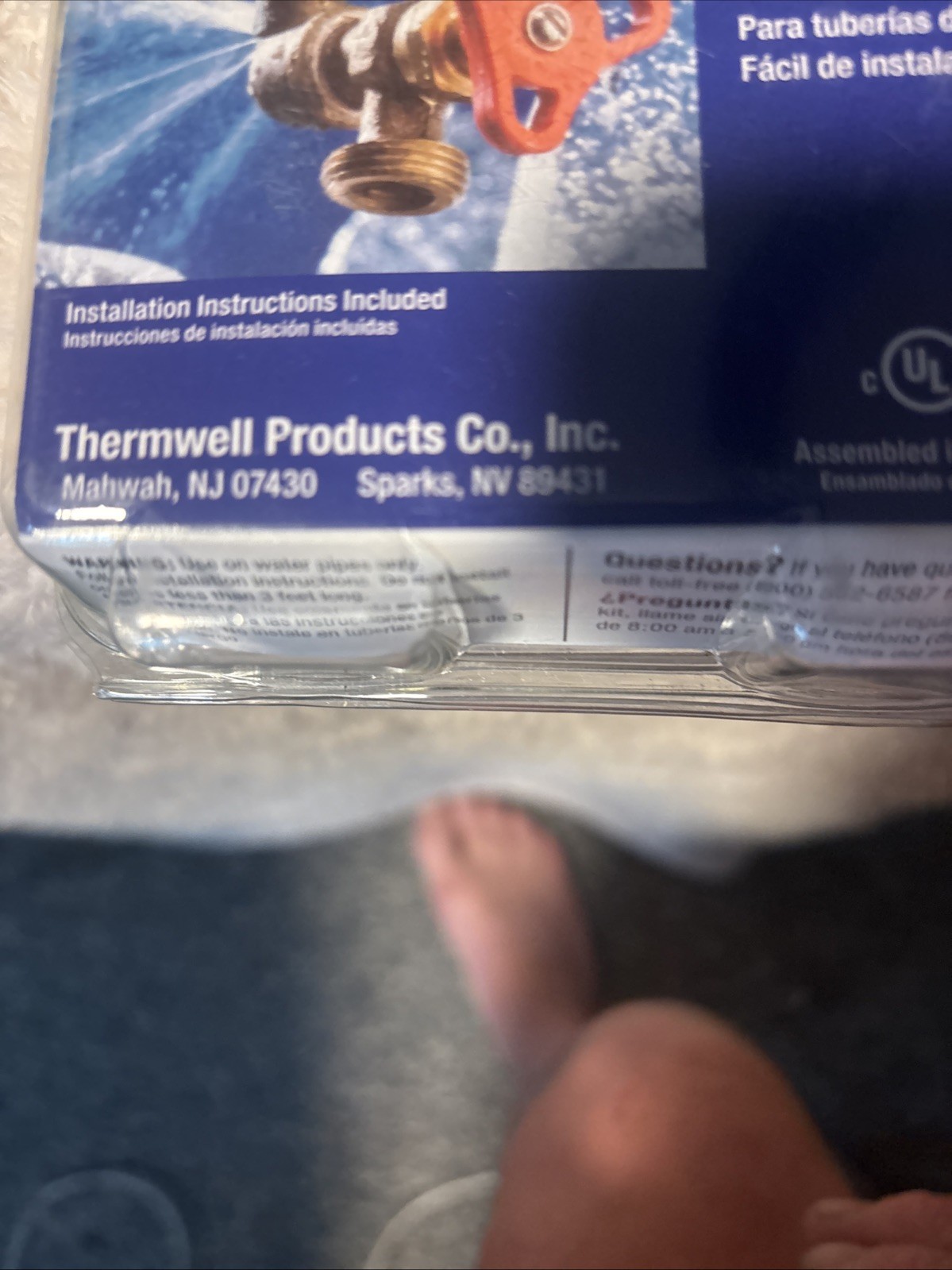 Thermwell Frost King HC12 Freeze Protect 12′ Electric Water Pipe Heat Tape Cable