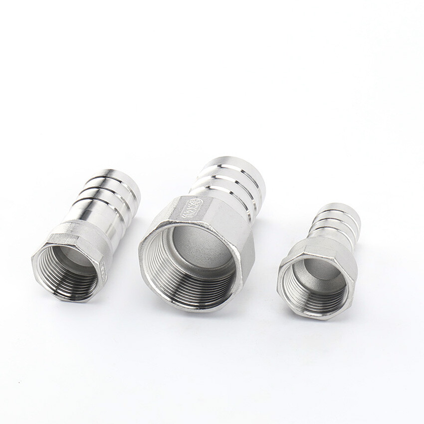 BSP 1/4″-2″ Female Thread Fitting x Barb Hose Tail End Connector Stainless Steel
